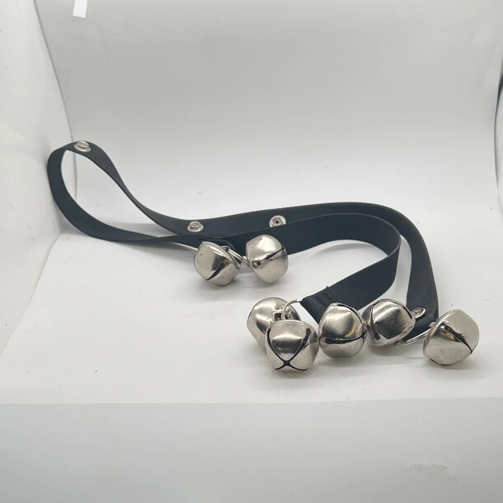 Silver and Black Jingle Bell Strap